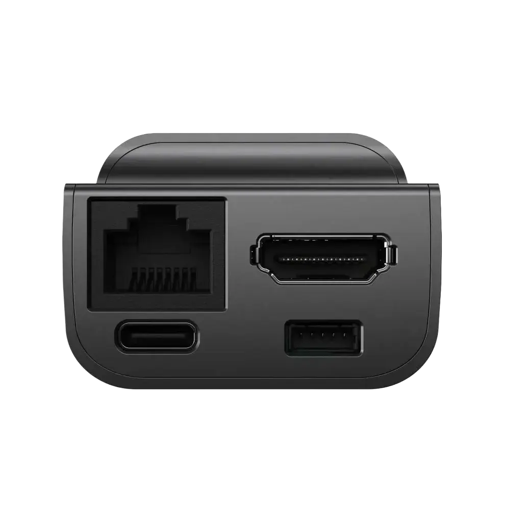 JetKVM device front view showing HDMI and USB-C ports