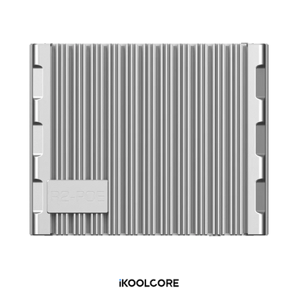 Top view of the compact R2 POE aluminum enclosure