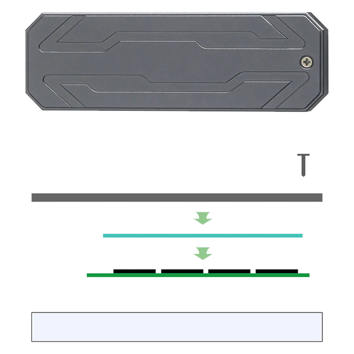 High-Speed SSD Case with RealTek 9210B, Supports NVMe and SATA protocols